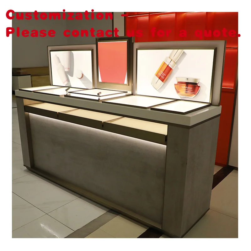 

Изготовленный на заказ настенный стенд для торгового центра, мебель для розничного магазина, косметическая витрина и витрина, витрина гондолы