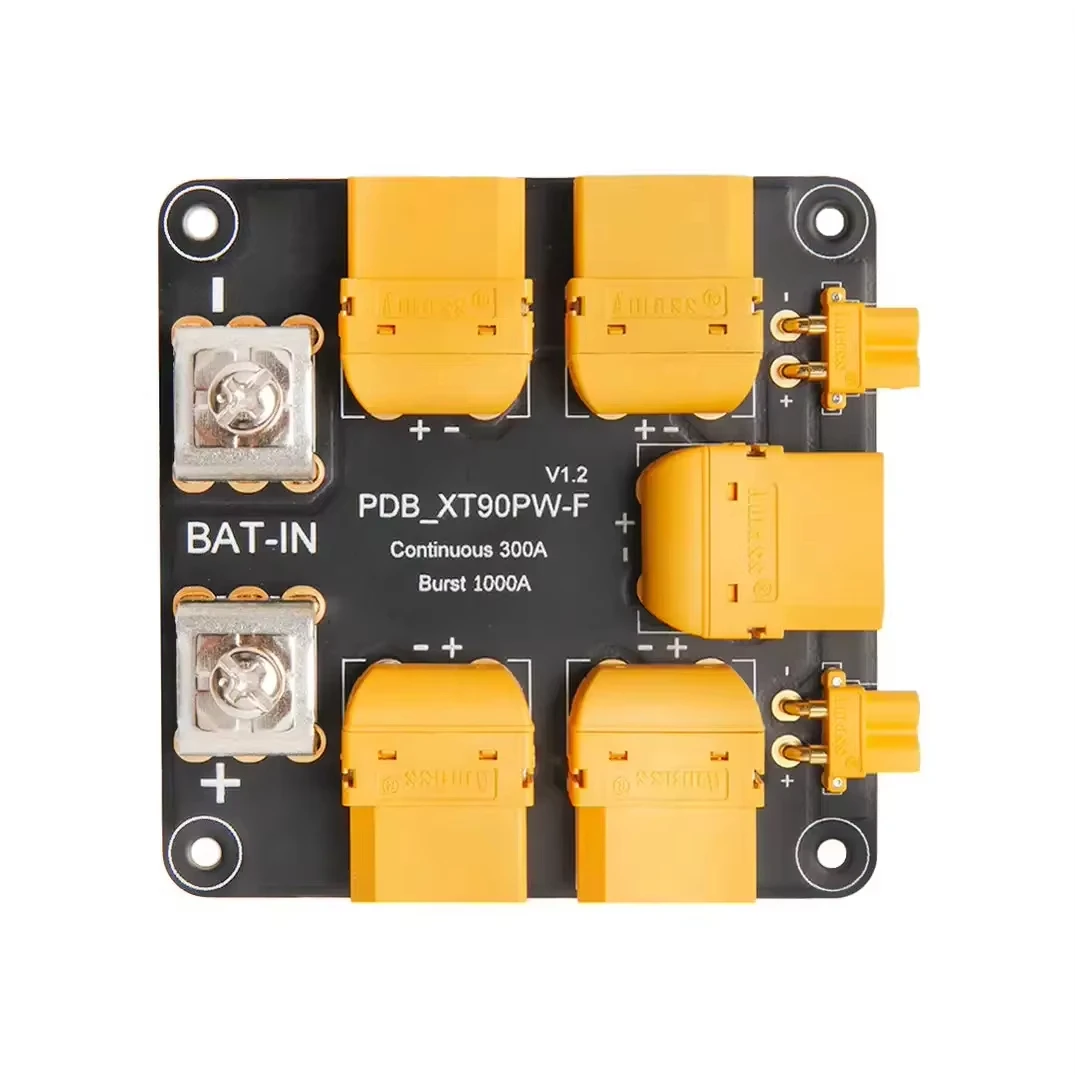 وحدة توزيع الطاقة HolyBro 300A PDB ملحومة مسبقًا مع XT90 وXT30 لأجزاء بطارية طائرة بدون طيار FPV Quadcopter ESC