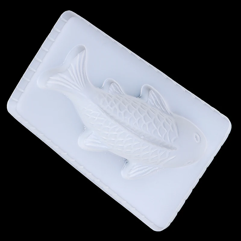 1Pc Creative Koi Carp Food Grade PP Cake Molds 3D Soap Making Mold Chocolate Ice Cream Mould DIY Cake Baking Tools