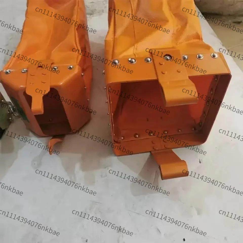 Electric Chain Hoist Fabric Chain Storage Bag, Extended Leather Strap Chain Container for Electric Hoist Lifting Accessories