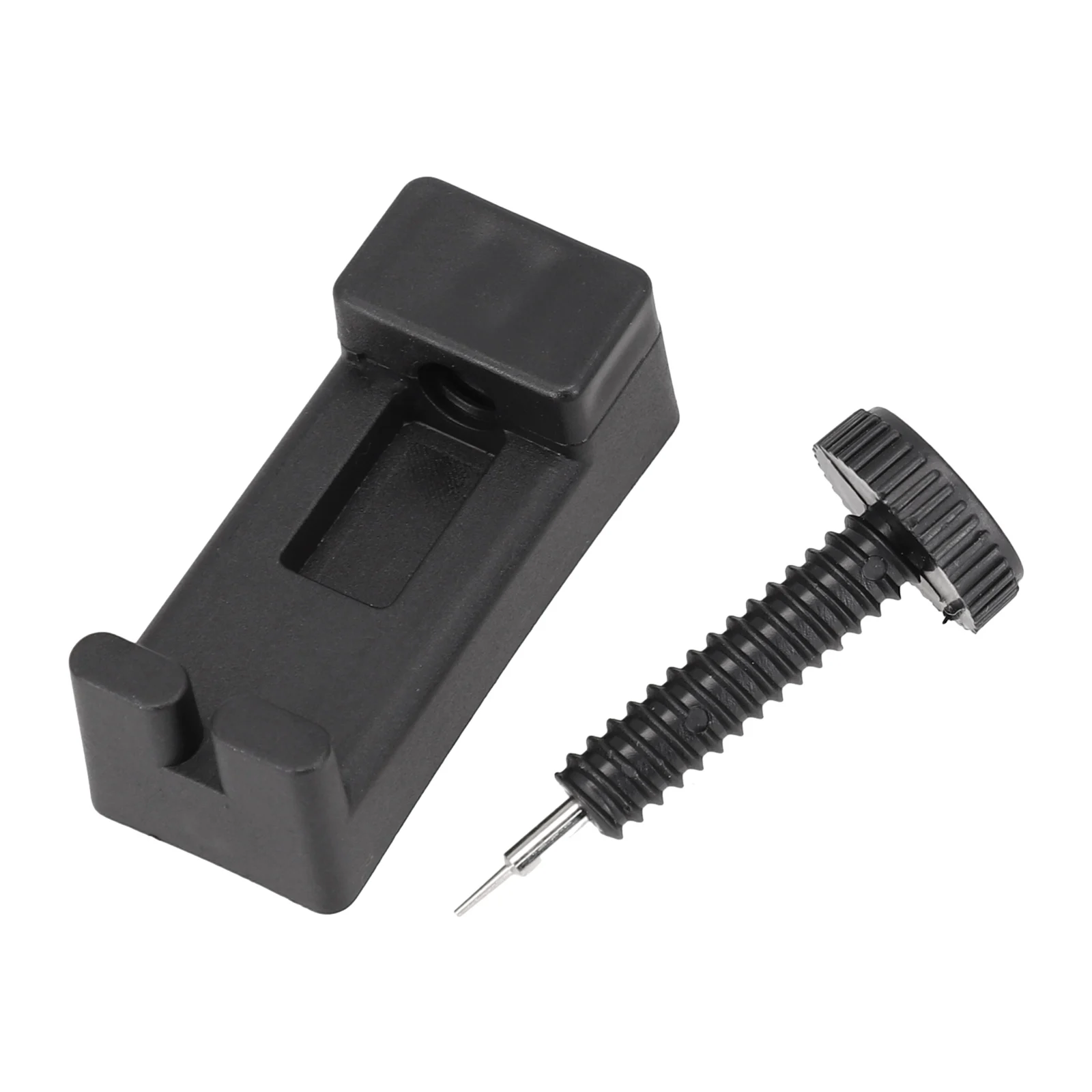 Dissolvant de ceinture de maillons de montre, Mini réparation de montre noir/argent, 1 pièce, ouvre-mail de bande réglable, dissolvant de goupille en plastique + métal