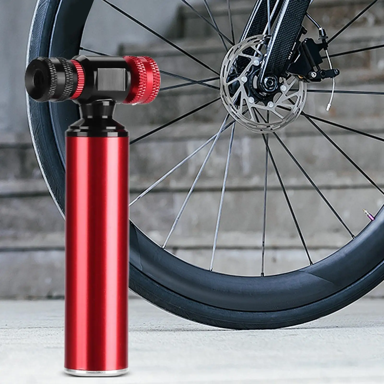 

CO2 Bike Tire Inflator Portable Bike Tire Inflator Wheel Tools for Race Motorcycle Outdoor Mountain Sports Adventure Travel Road