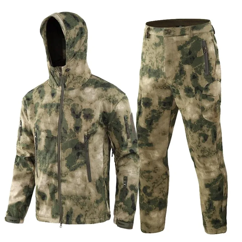 men's-hunting-fishing-suit-large-size-outdoor-sharkskin-warm-suit-camouflage-fleece-thick-suit-autumn-and-winter