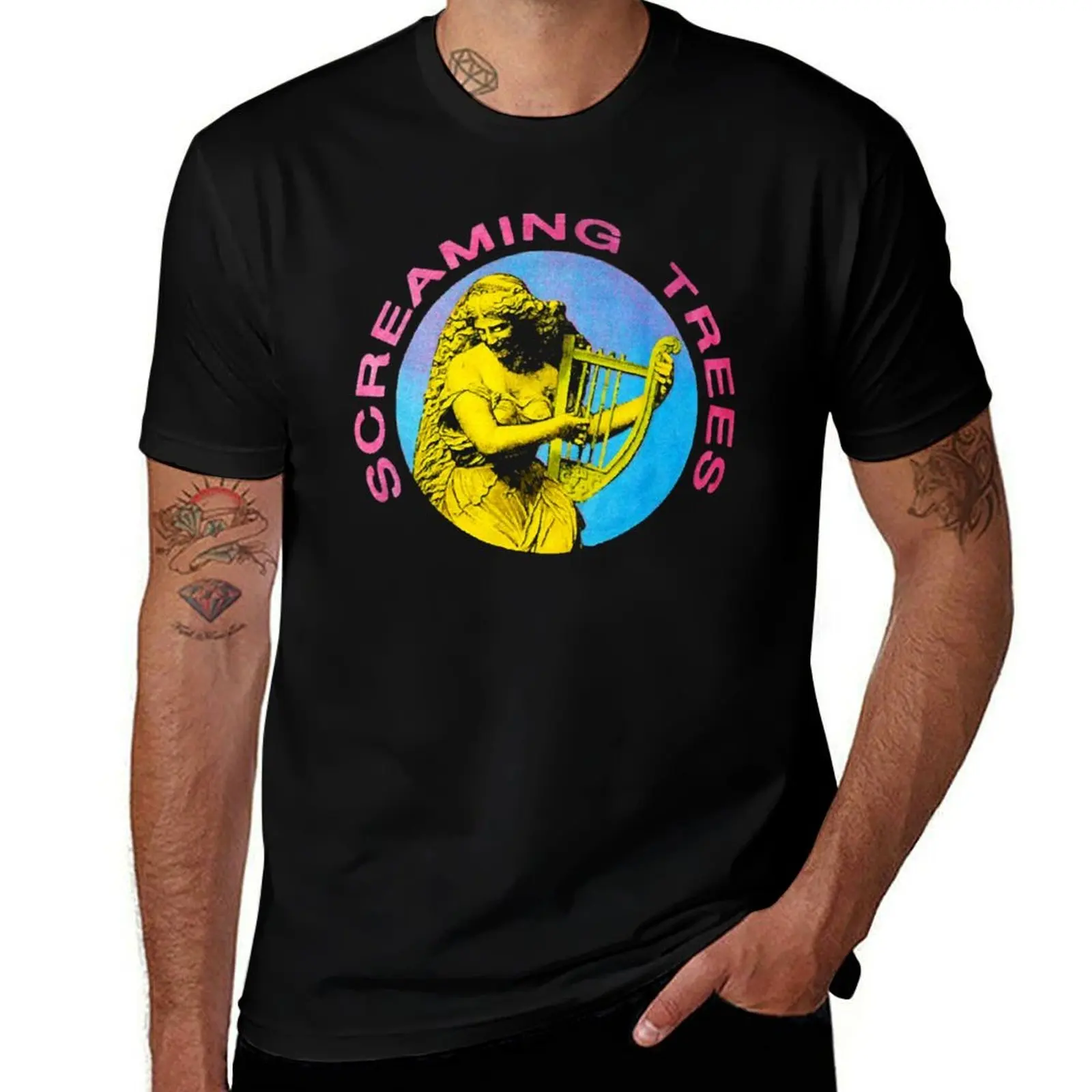 Screaming Trees T-Shirt Casual Basic Short Sleeve T-Shirt