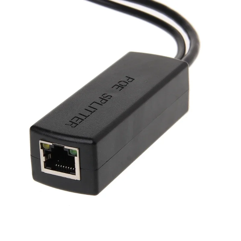 อะแดปเตอร์แยกสัญญาณอีเทอร์เน็ต10/100M IEEE802.3at/AF สำหรับกล้อง IP 80x27x2 2mm/3.15x1.06x0.87in