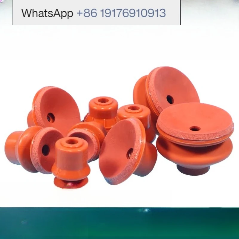 2PCS Manipulator Red Sponge Traceless Large Suction Vacuum Negative Pressure Suction Cup Silicone Nozzle Pneumatic Accessories