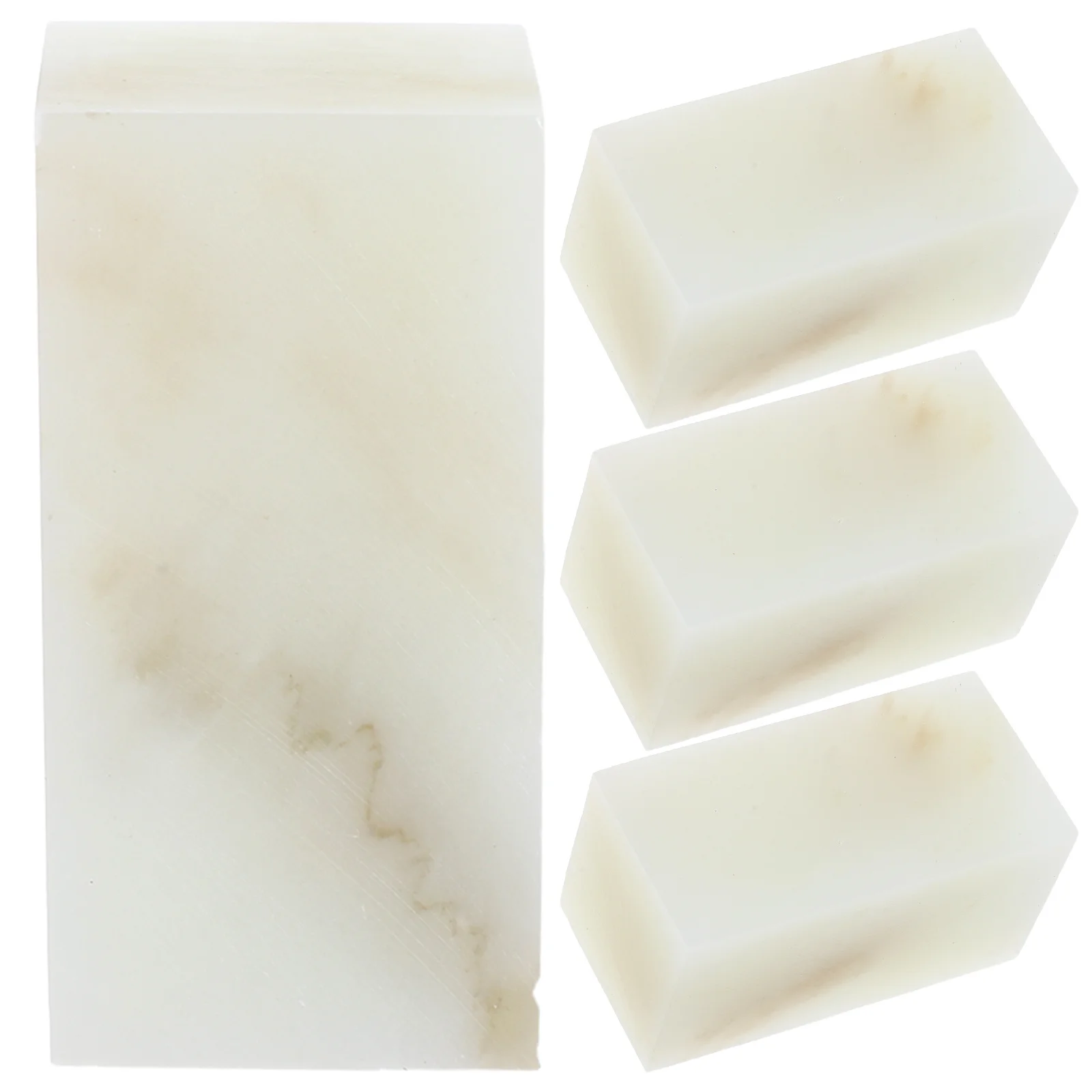 

4pcs Guangxi Stone Blank Seal Carving Stamp For Diy Chinese Name Calligraphy Painting Craft Asian Stationery Art Supply