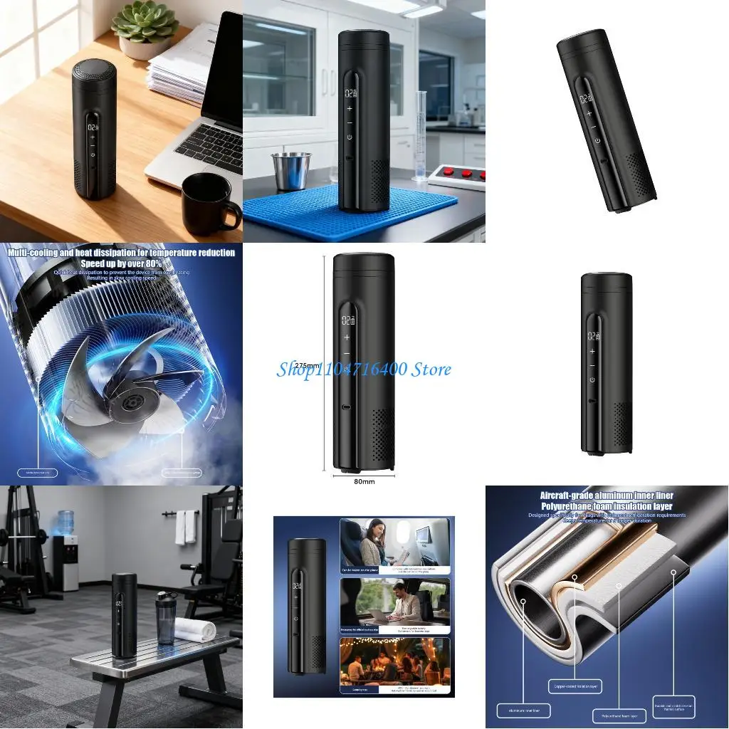 y1gd Aluminum Lined Insulated Refrigerating Cup With Long Permanent Battery For Beverages Storage