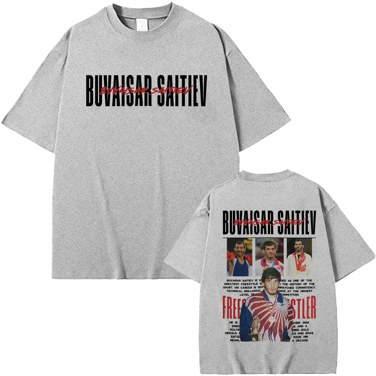 Limitiertes Buvaisar Saitiev Vintage-Grafik-T-Shirt für Herren, Kleidung, Gewaltästhetik-T-Shirts, lässige Baumwoll-T-Shirts von hoher Qualität – Detail 6
