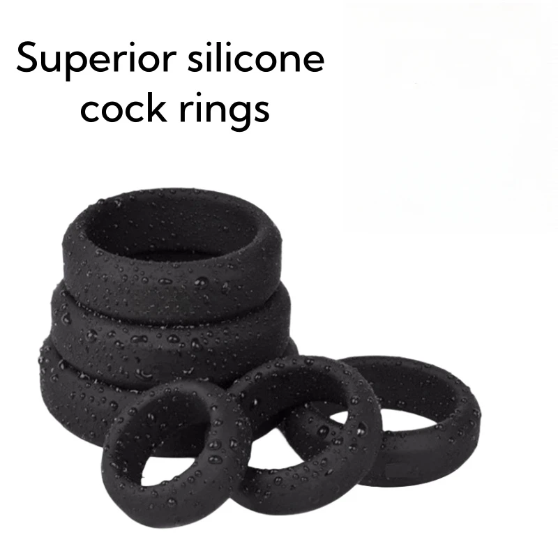 Male Cock Ring Penis Ring Delay Ejaculation Scrotal Binding Ball Stretcher Anillos Para Hombre Silicone Cockring Sex Toy For Men