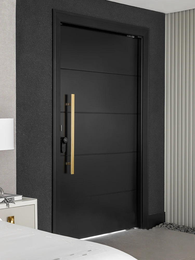 Sixinalu Entrance Security Door Entry Exterior Door Front Interior Door Gate Aluminum Profile Alloy Home Decor Custom Panel