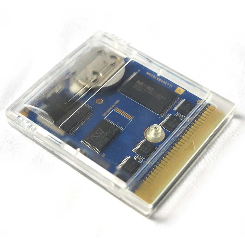 بطاقة Flash 4 في 1 متعددة البطاقات Gameboy MBC5 GBC تدعم ذاكرة فلاش 8M وذاكرة وصول عشوائي 128K SRAM