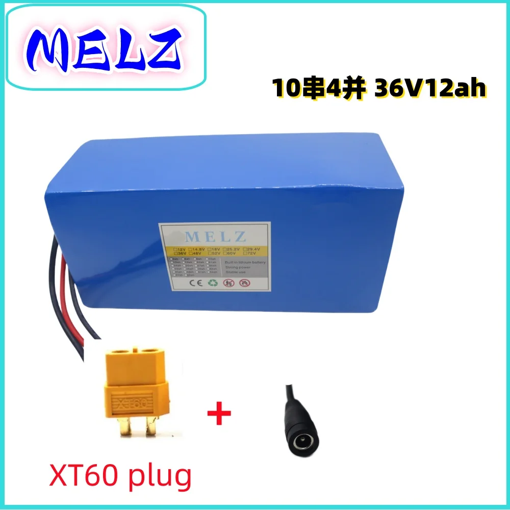 Air Express New Large Capacity 36V12000mAh 10S4P Lithium Battery 18650 Battery Pack 36V12ah High Power, Powerful+Free Charger