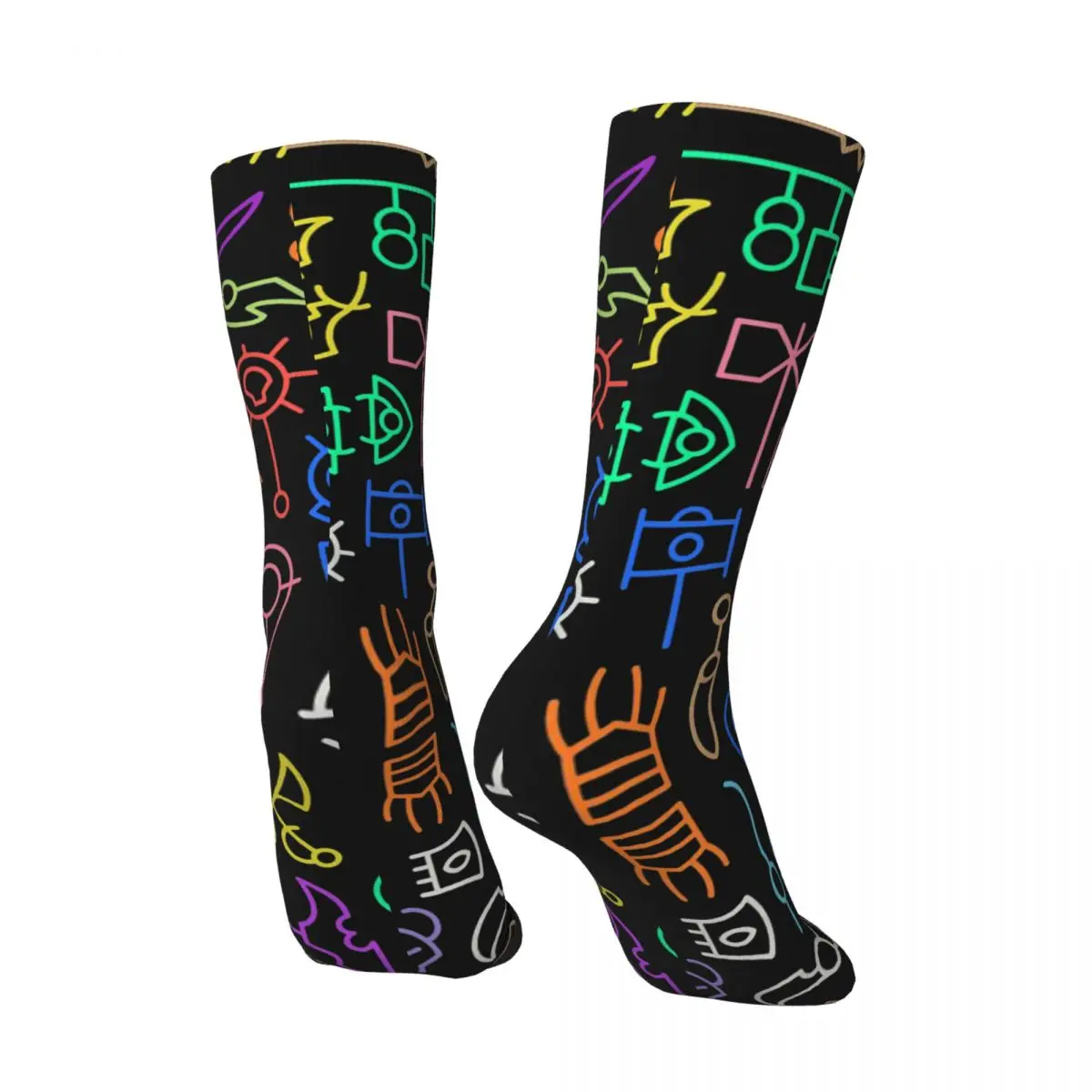 Hip Hop Retro Artifact Power Crazy Men's compression Socks Unisex World of Warcraft Role-playing Game Seamless Printed Crew Sock