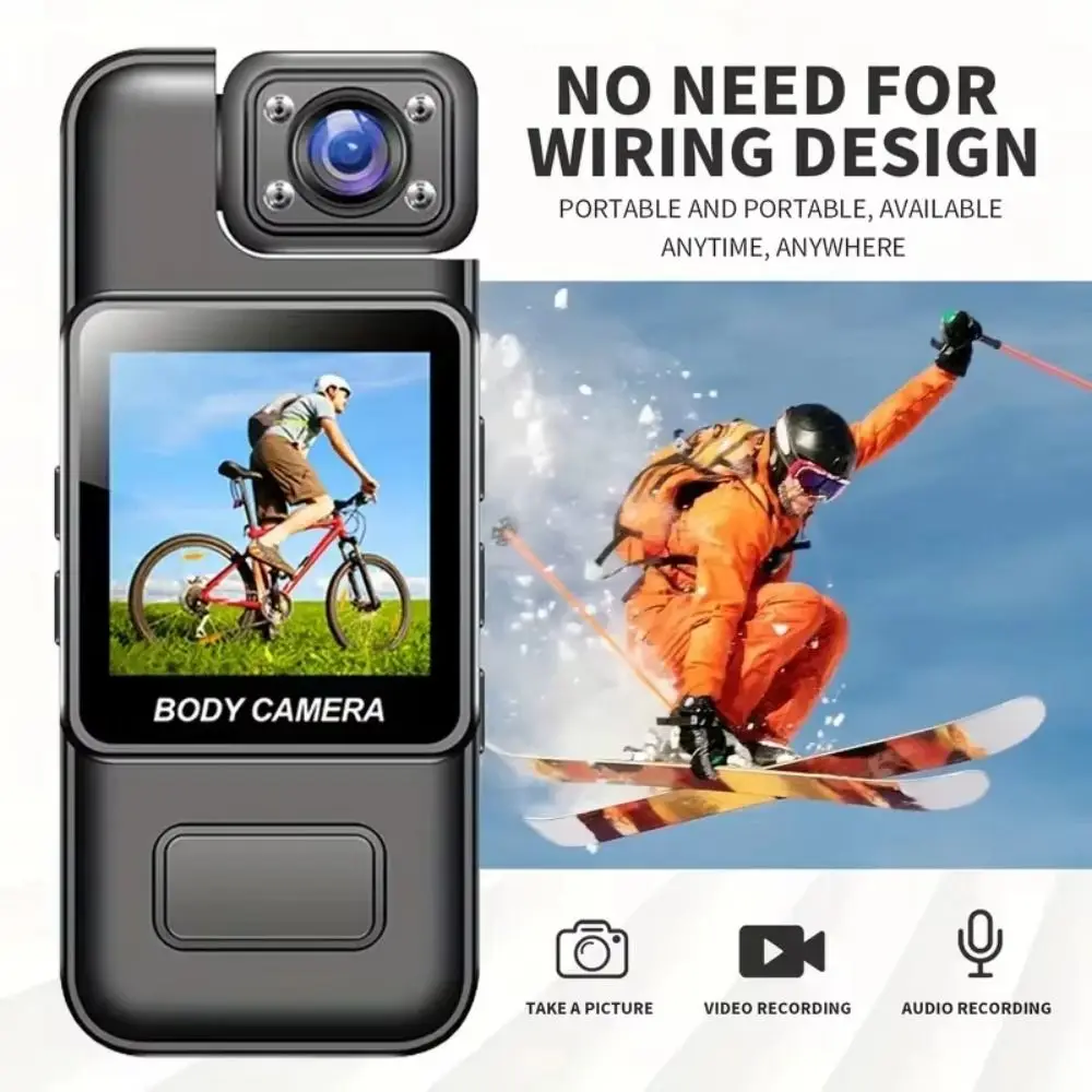 180 Rotating Portable Digital Video Recorder Night Vision with Video DV 1080P WiFi Mini Camera All in One Machine Chest Fixed