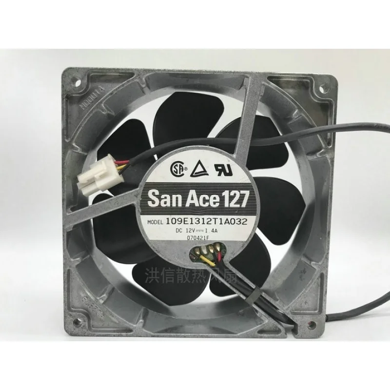 

Вентилятор охлаждения S+ Sanyo 12738 109E1312T1A032 12V 1.4A 13CM с металлической алюминиевой рамой