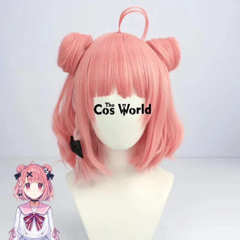 Virtual YouTuber VTuber Sasaki Saku Anime Cosplay pelucas fibra pelo sintético resistente al calor + gorro de peluca