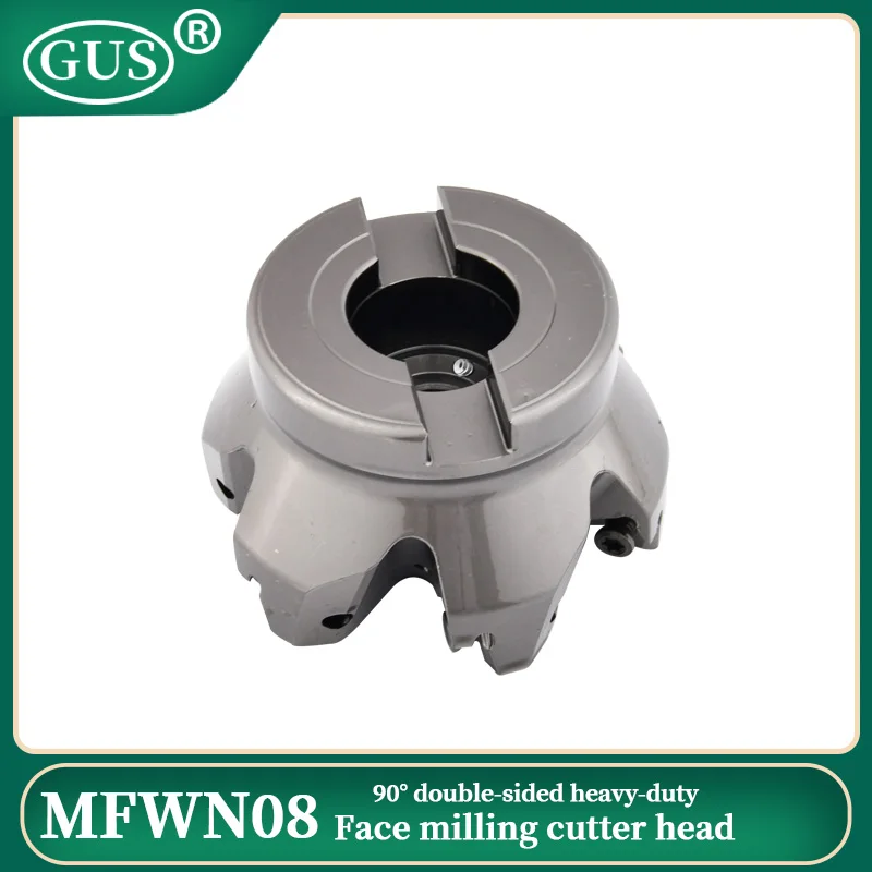 MFWN08 50 63 80 100mm 90 °   BT FMB ツールホルダーと一致する WNMU080608 インサート用両面ヘビーデューティフェイスフライスカッターヘッド