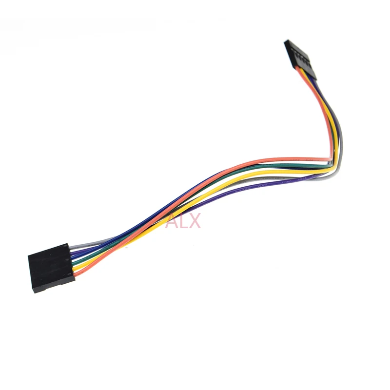 10PCS 6PIN DUPONT LINE female to female PITCH 2.54MM 20CM double head 6P 6 pin JUMPER CABLE WIRE FOR PCB connector