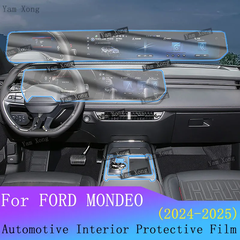 

For FORD MONDEO 2024 2025 Anti-scratch Film Full set interior Film Center Console Media Dashboard Navigation TPU Protector Film