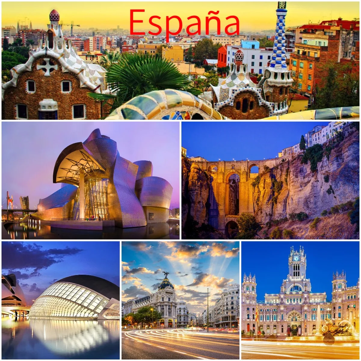 5D DIY Full Diamond Painting Spain Landscape Diamond Embroidery Madrid,Barcelona,Seville Architecture & Cannary Islands Scenery