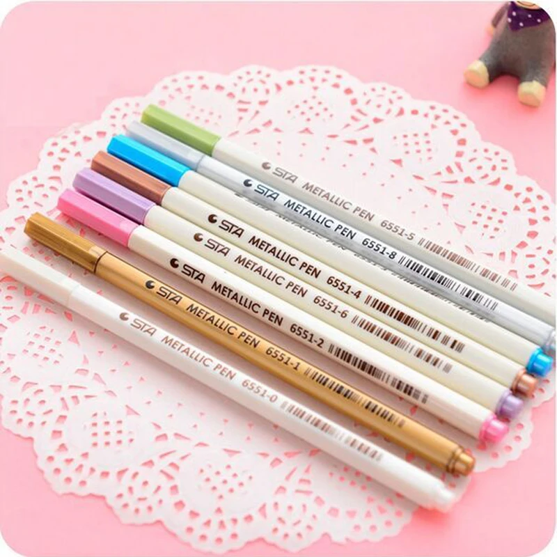 Kawaii Água Giz Pen para DIY, Aquarela Gel Pen, Placa Preta, Álbum de Fotos, Decoração para Casa, Scrapbooking, Frete Grátis, Bonito