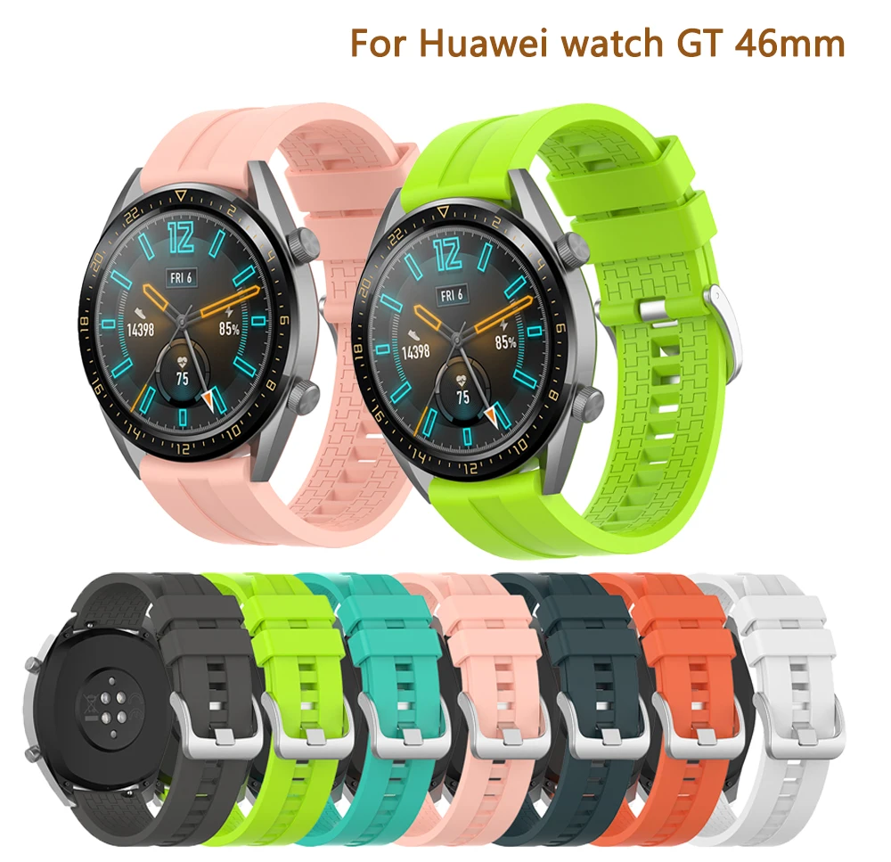 

Silicone Watch Strap For Huawei Watch GT4 46MM Smart watch WatchBand Wristband Sport Replacement
