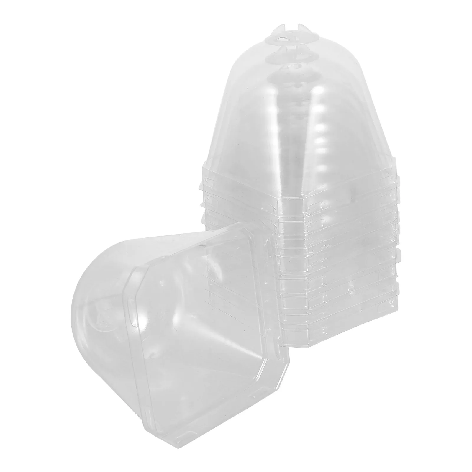 Premium Transparent Plastic Plant Cloche Dome for Seedlings Frost Protection Humidity Control Ventilation Airflow Garden Freeze