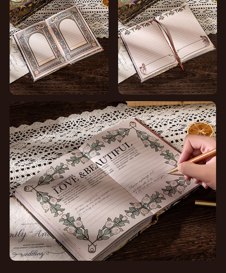 Renaissance-A5-Notizbuch, Ölgemälde-Hardcover-Illustrationen, vollfarbiges Handbuch, 128 Blatt/Buch, 100 g/m2, professionelles Handbuch – Detail 21