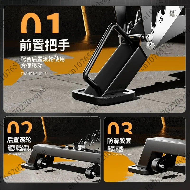 Multifunction Adjustable Dumbbell Bench for Home Gym Flat and Incline
