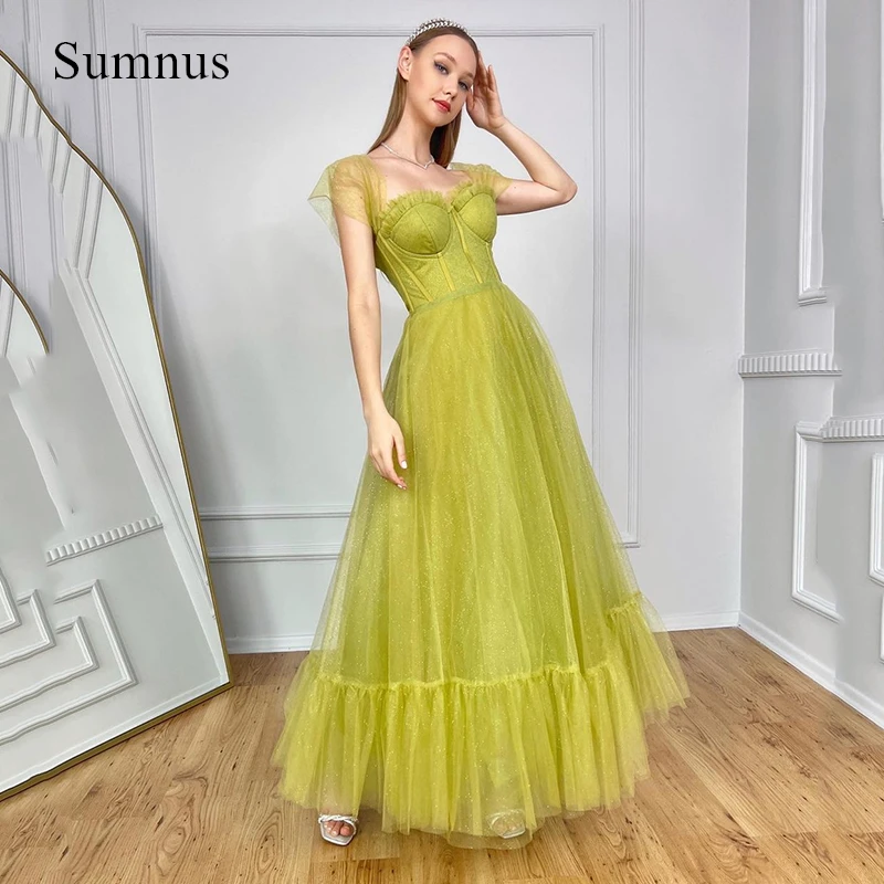 

Sumnus Glitter A-Line Evening Dresses Sweetheart Off the Shoulder Prom Dress Long Homecoming Party Gowns Custom Size