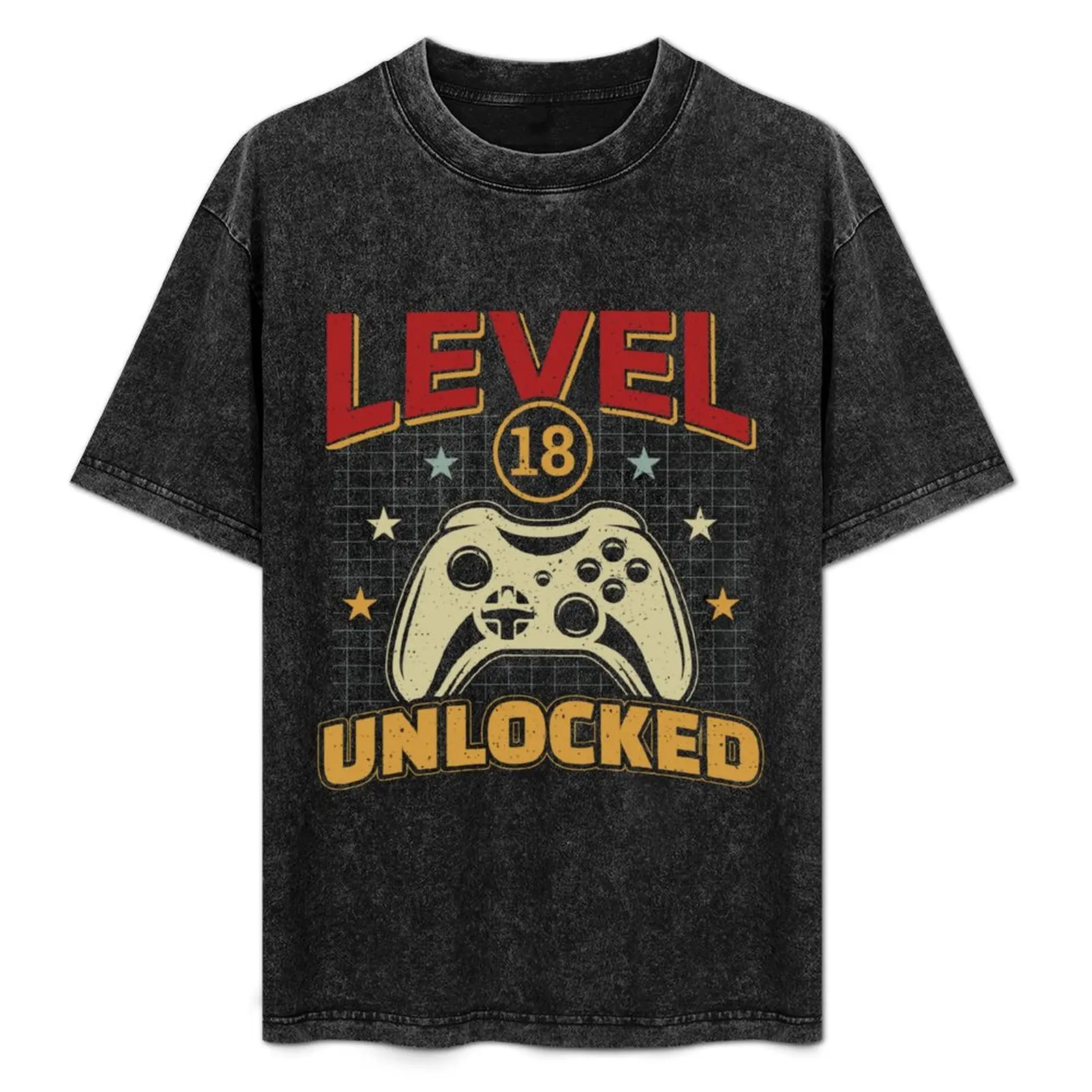 

18th Birthday Level 18 Unlocked Video Gamer T-Shirt Thanksgiving Day Tee Top