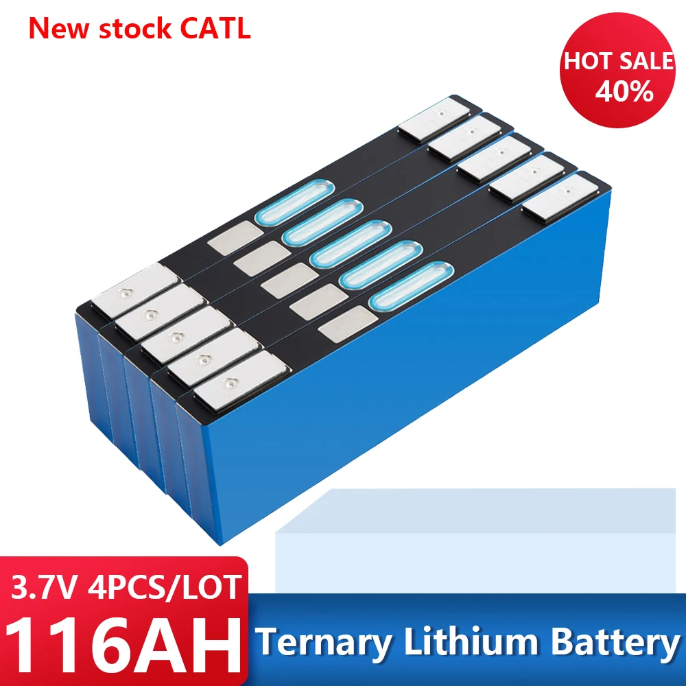 New Stock CATL Cell 3.7V 116Ah High Capacity NCM Lithium-ion Rechargeable Battery for Scooter Electric Boat Forklift EV RV