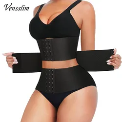 Vensslim Waist Trainer Women Corset Body Shaper Binders Belly Wrap Tummy Control Slimming Belt Weight Loss Sheath Modeling Strap