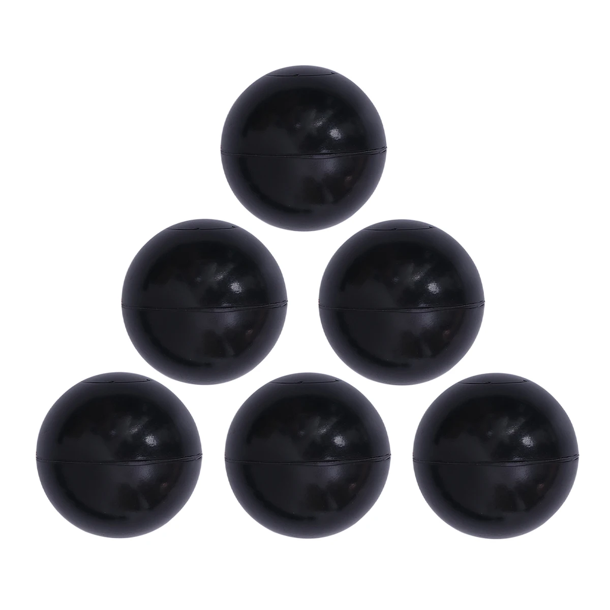 

50pcs 6Cm Plastic Balls For Kids Pit Bath Educational Safe Pe Play Balls Black Slight Size Difference Safe Kids Ball