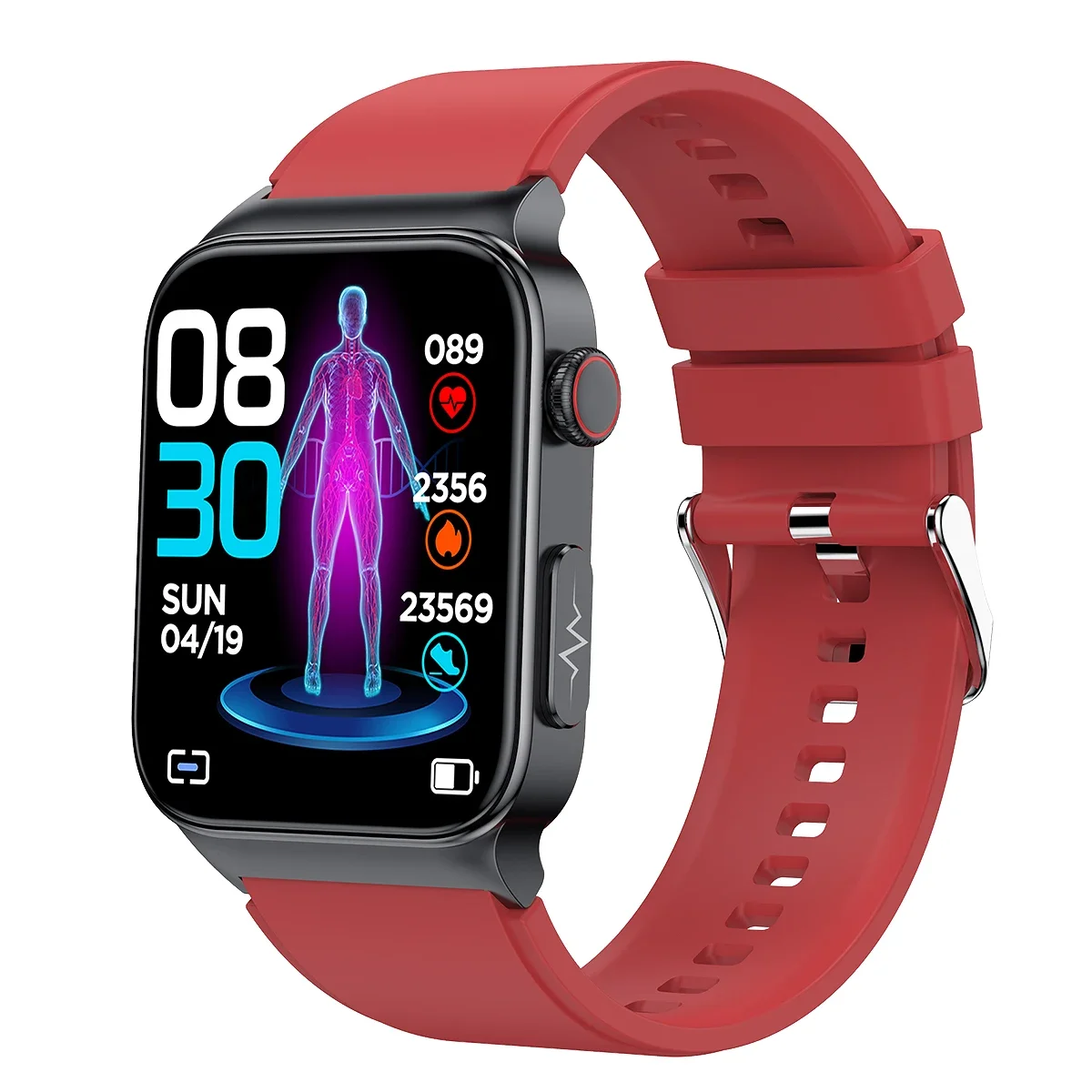 2023 New E300 La ser Health Physiotherapy Smart watch with Ec g Ai Heart rate Ip68 Sdk Medical Health SmartWatch