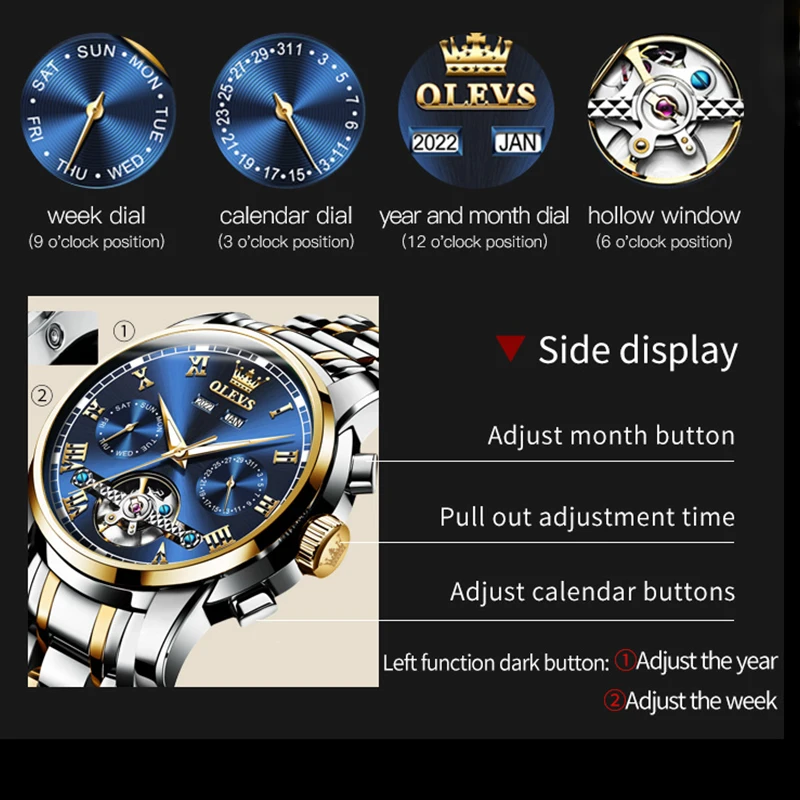 Luxury Brand Automatic Mechanical Couples Wrist Watch Pareja Clock For Men Women Reloj Hombre Mujer Relogios Masculino Feminino