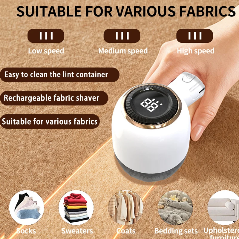 Recharge Lint Remover Clothes Fuzz Pellet Trimmer Machine Portable Charge Fabric Shaver Removes for Clothes Spools Removal