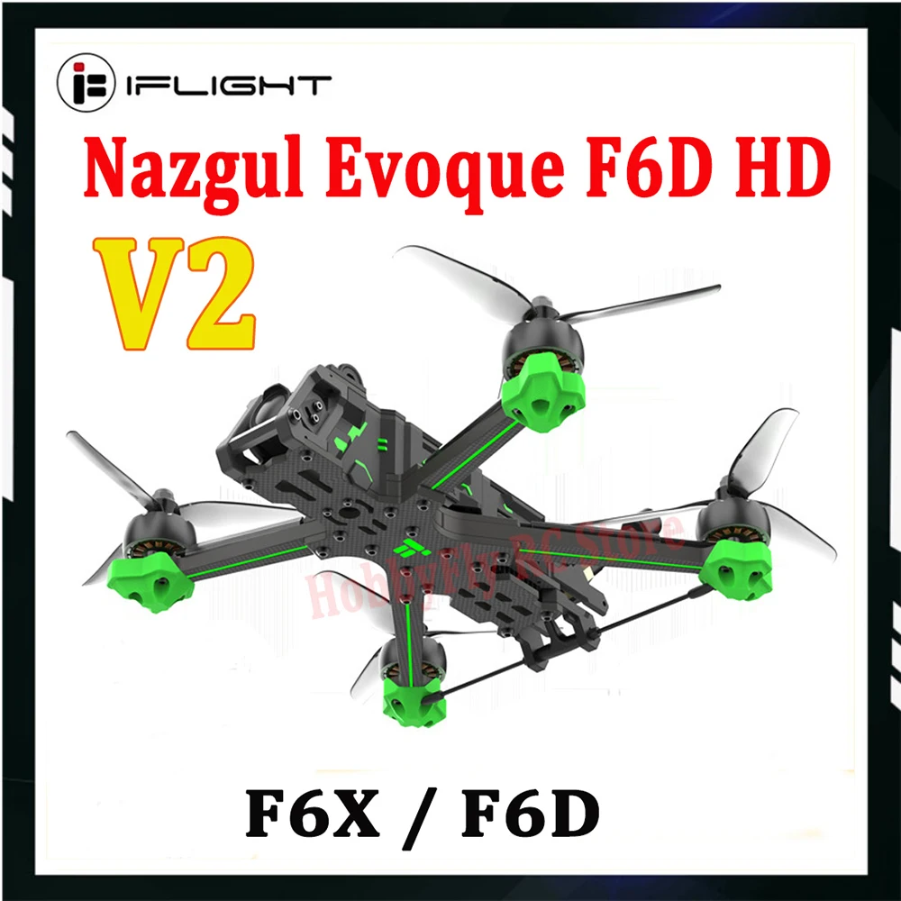 IFlight Nazgul Evoque F6 HD V2 BLITZ Mini F7 55A O3 Air Unit XING2 2506 1500KV 6S Squashed-X / DeadCat FPV Freestyle Drone