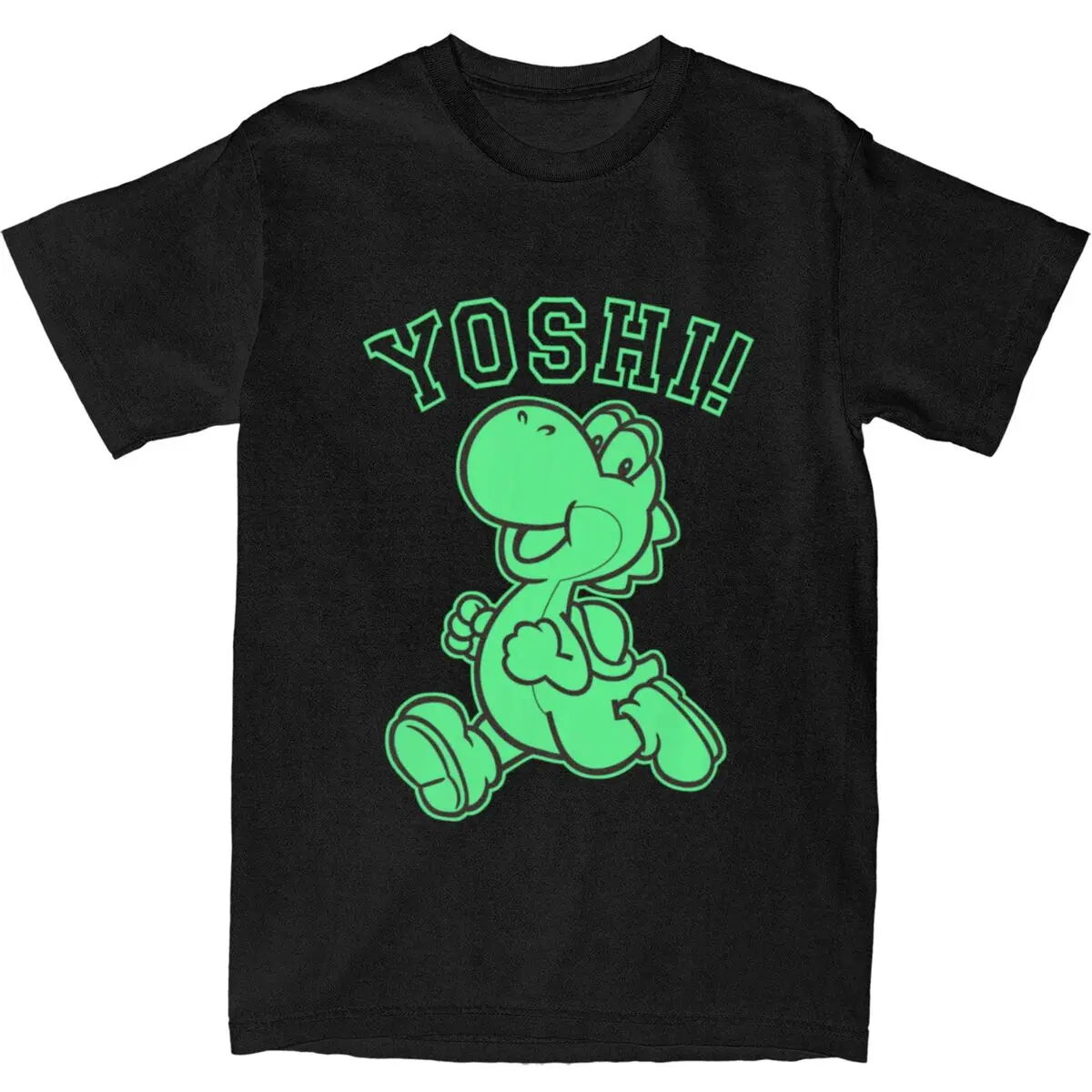 Yoshi Cartoon M-marioes T Shirt Summer Classic T-Shirts Cotton Harajuku Tshirt For Man Short-Sleeved Pattern Top Tees