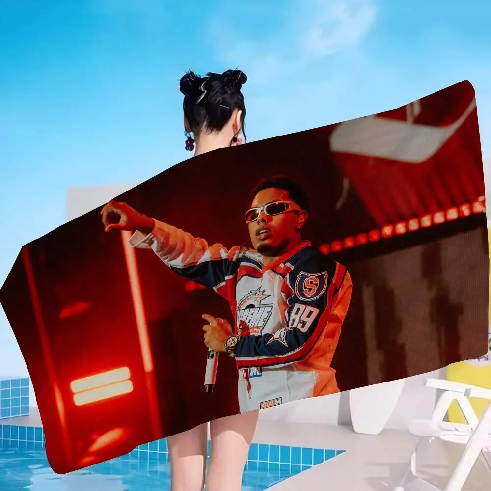 Pop Singer Star M-Myke Towers Big Microfiber Beach Towels Quick Dry Towel Sand Beach Towels Pool Towel for Travel Swim Pool Yoga