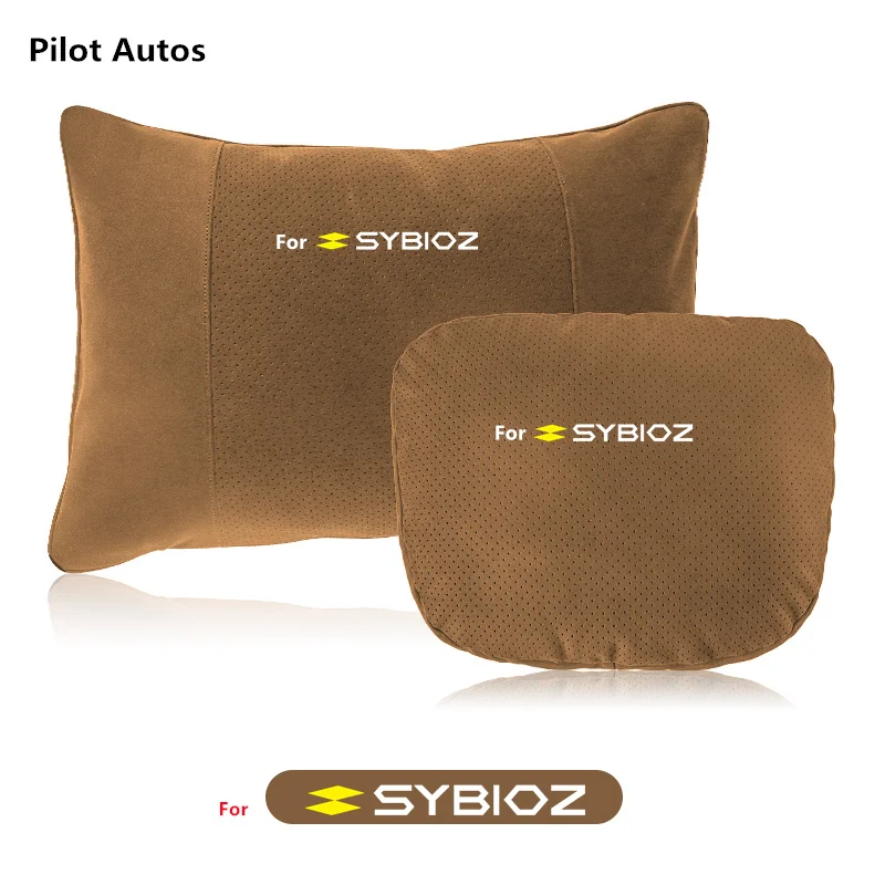 For Renault For SYMBIOZ Car Headrest Waist Pillow Rest Cushion Seat Headrest Driver Lumbar Support Leather Memory Cotton