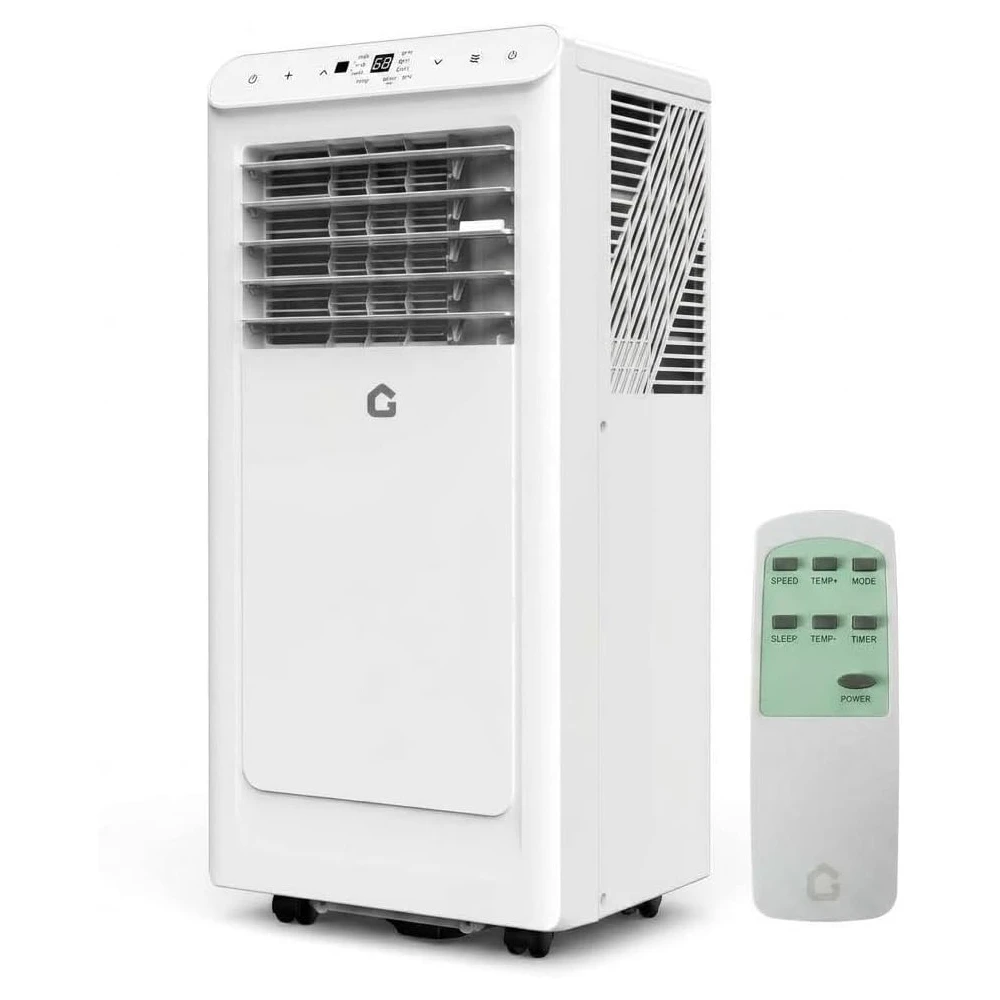 

8000 BTU Portable Air Conditioner, 3-in-1 Portable AC Unit with Cool, Dehumidifier & Fan Modes, Covers Rooms up to 350 sq.ft, Sleep Mode, Remote Control, Timer & Full Window Kit