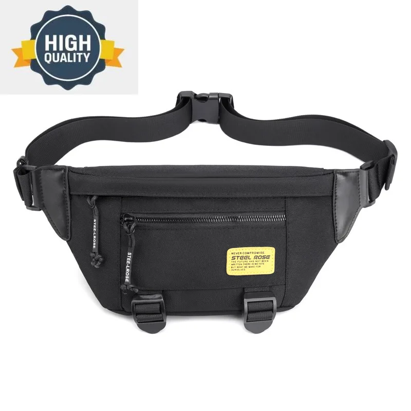 

Bag Men Chest Fashion Casual Fanny Pack Oxford Single Shoulder Crossbody Pouch Teenager Travel Waterproof Belt Wallet