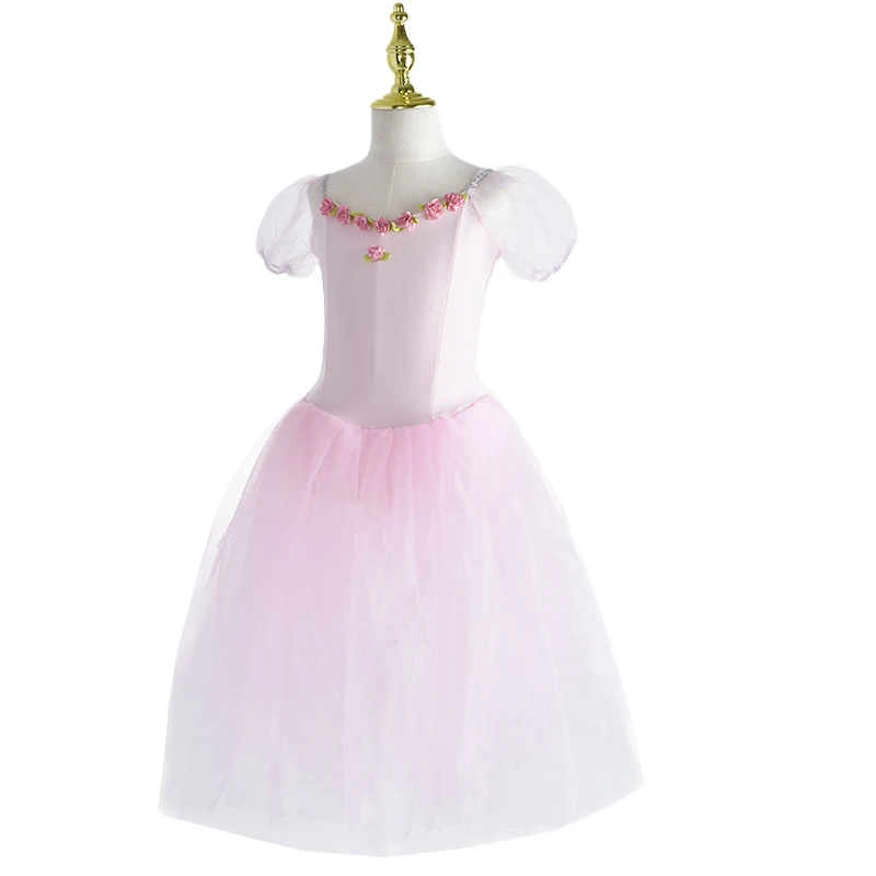 Falda de tutú de Ballet para niños y mujeres, vestido largo para niñas, ropa de actuación, faldas de danza del vientre de cisne, nuevo