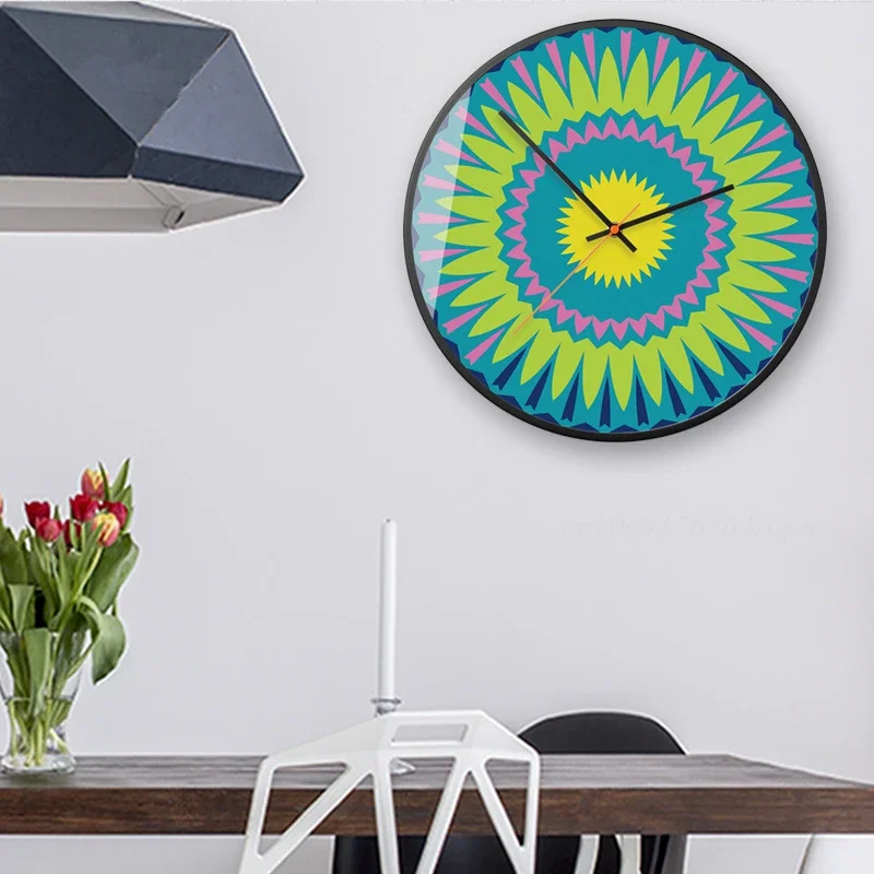 Nordic Bohemian Fashion Wall Clocks Silent Light Luxury Colorful Wall Clocks Bedroom Living Room Decorative Wall Decoration