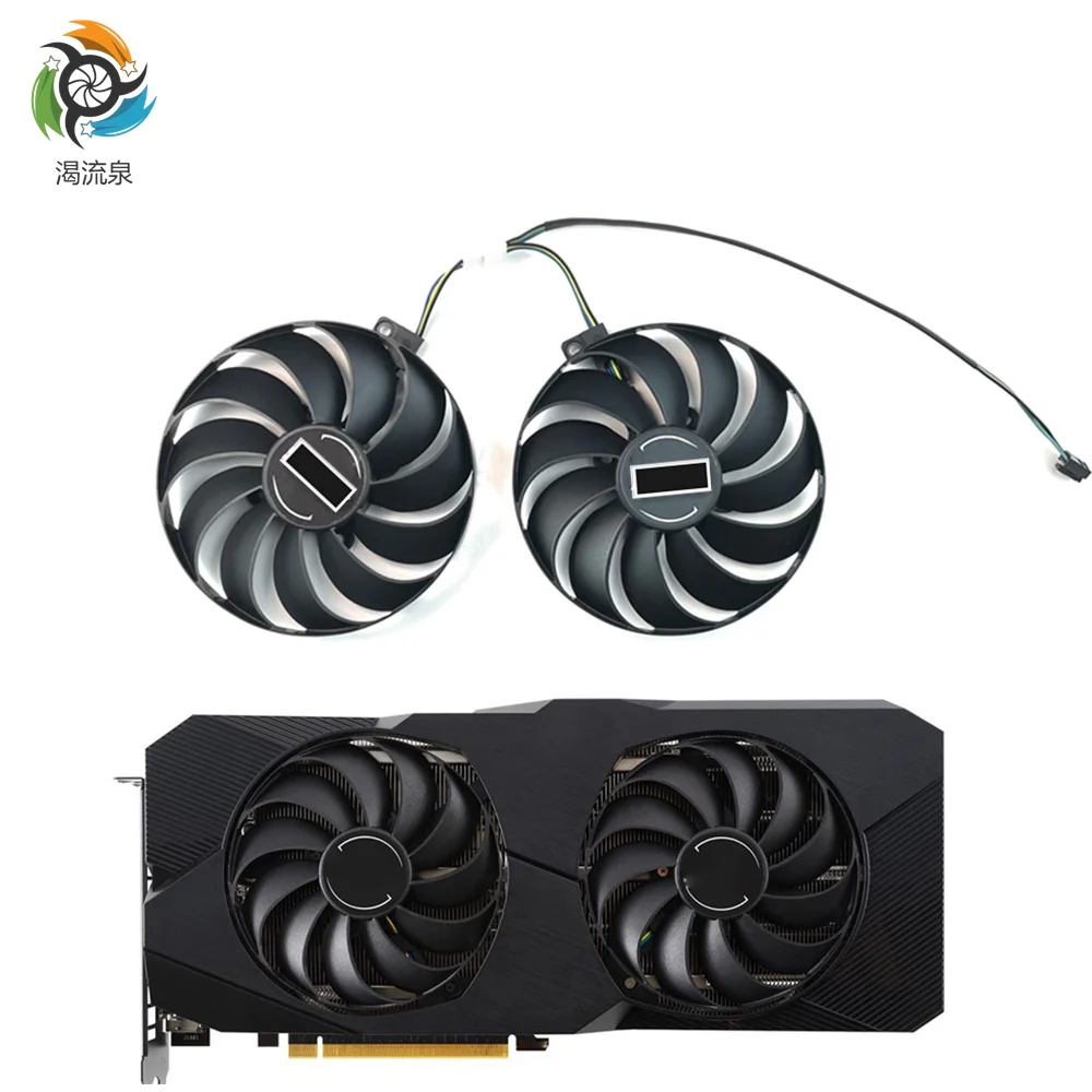 

New 95MM T129215SU FDC10U12S9-C 4Pin Cooling Fan For ASUS Radeon RX 5700XT 5600 XT DUAL EVO OC Graphics Card Cooler Fan