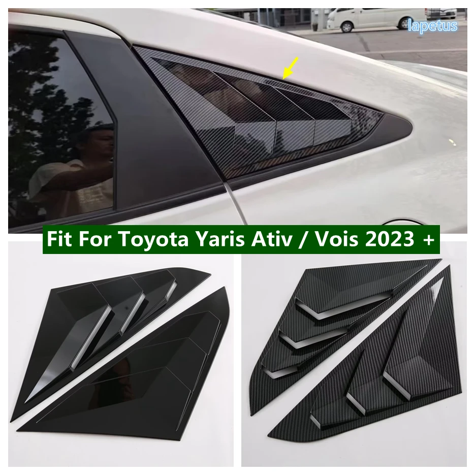 

Rear Window Louver Shutter Spoiler Side Vent Decor Panel Cover Trim Fit For Toyota Yaris Ativ / Vois 2023 2024 Auto Accessories