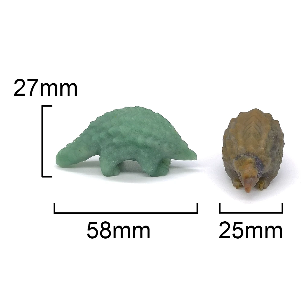 Wholesale Various Natural Crystal Energy Stones Pangolin Statue Wild Animal Gemstone Carved Chakra Figurine Christmas Home Decor