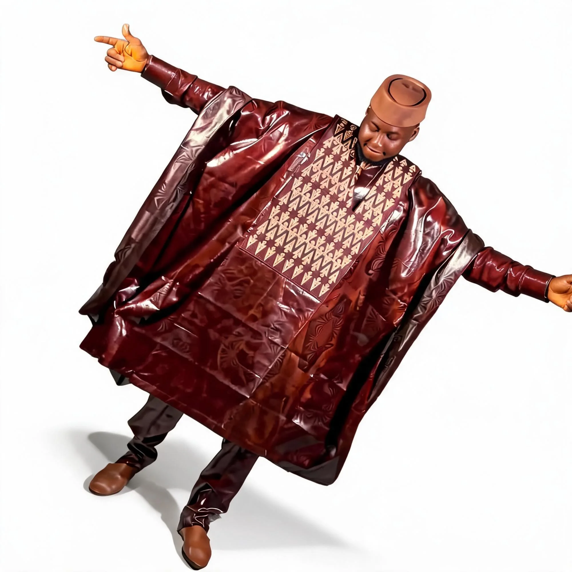 African Dresses For Men Luxury Boubou Material Rich Embroidery Design